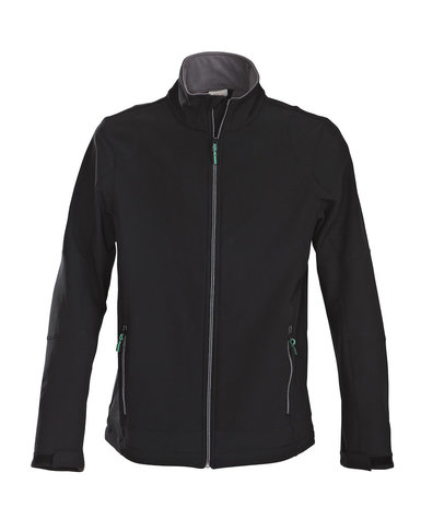 Trial softshell jas zwart