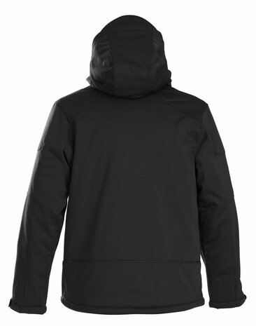 Skeleton Softshell winter Jas zwart BORDUREN