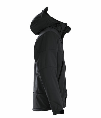 Skeleton Softshell winter Jas zwart BORDUREN