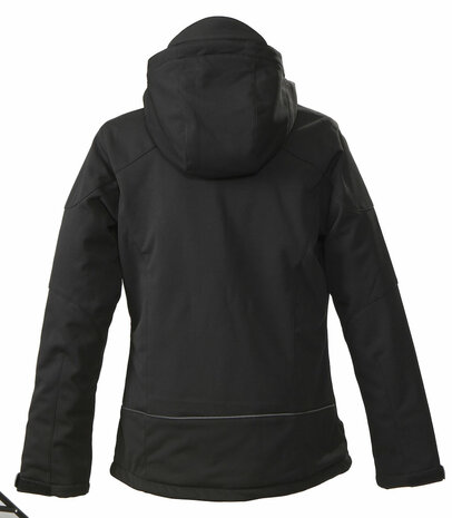 Skeleton Softshell winter Jas Dames zwart BORDUREN