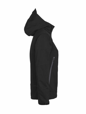 Skeleton Softshell winter Jas Dames zwart BORDUREN