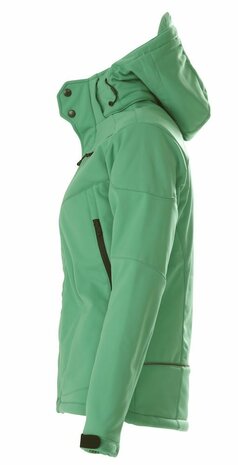 Skeleton Softshell winter Jas Dames fris groen BORDUREN