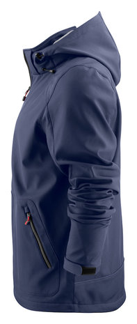 Karting Softshell Jas donkerblauw BORDUREN