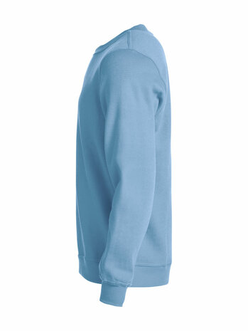 CLIQUE 021030 Basic Sweater Roundneck LICHT BLAUW BEDRUKKEN