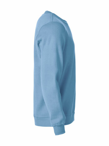 CLIQUE 021030 Basic Sweater Roundneck LICHT BLAUW BEDRUKKEN