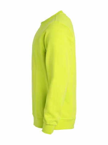 CLIQUE 021030 Basic Sweater Roundneck signaal groen BEDRUKKEN