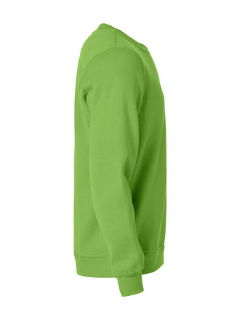 CLIQUE 021030 Basic Sweater Roundneck LICHT groen BEDRUKKEN