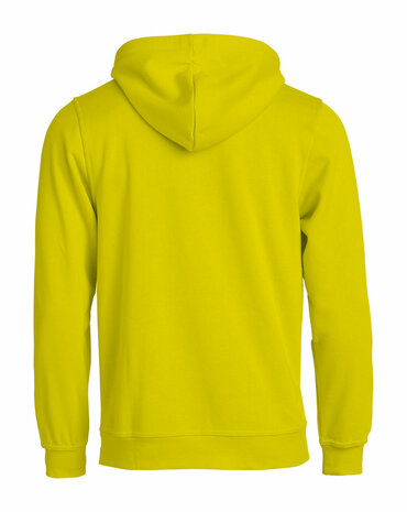 CLIQUE 021031 Basic Hoodie BEDRUKKEN SIGNAAL GEEL