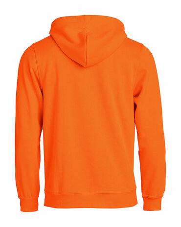 CLIQUE 021031 Basic Hoodie BEDRUKKEN SIGNAAL ORANJE