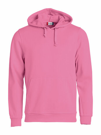 CLIQUE 021031 Basic Hoodie BEDRUKKEN HELDER ROZE