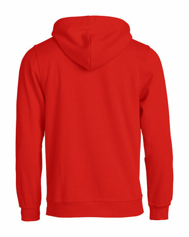 CLIQUE 021031 Basic Hoodie BEDRUKKEN ROOD