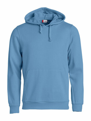 CLIQUE 021031 Basic Hoodie BEDRUKKEN LICHT BLAUW