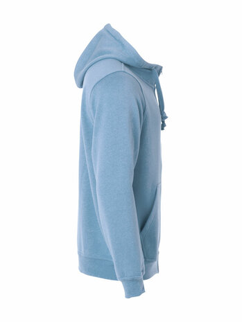 CLIQUE 021031 Basic Hoodie BEDRUKKEN LICHT BLAUW