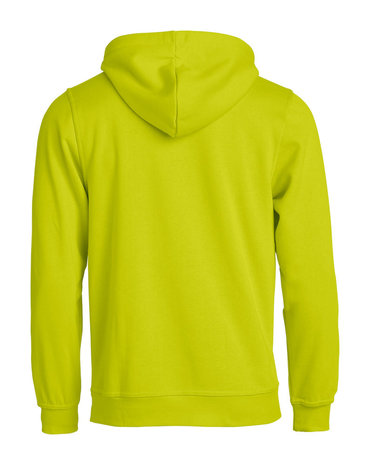 CLIQUE 021031 Basic Hoodie BEDRUKKEN SIGNAAL GROEN