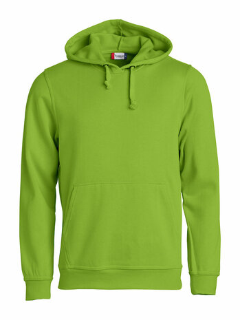 CLIQUE 021031 Basic Hoodie BEDRUKKEN LICHT GROEN