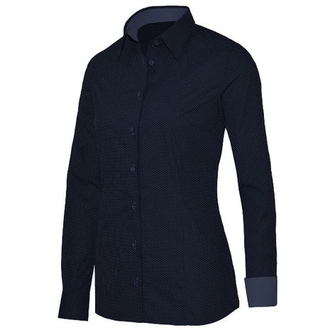 Capraro 29339 Blouse navy met blauw accent