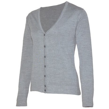 Capraro 29340 Dames vest met knoopjes lichtgrijs