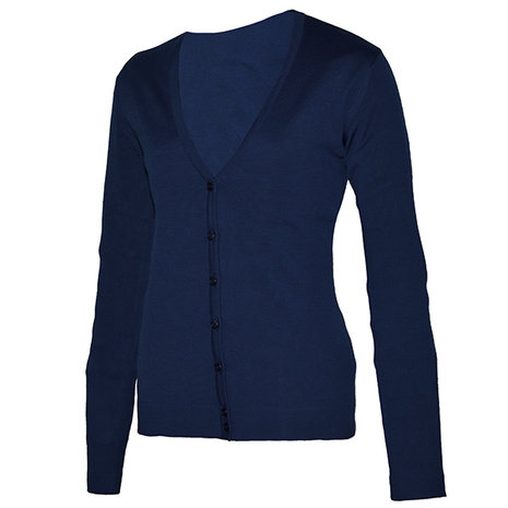 Capraro 29340 Dames vest met knoopjes navy