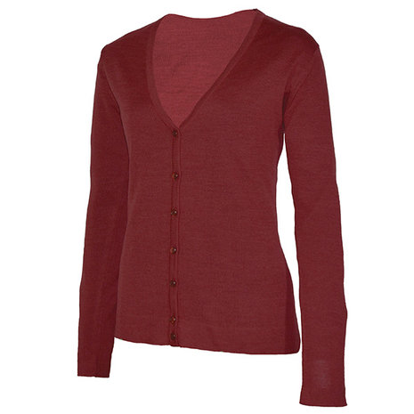 Capraro 29340 Dames vest met knoopjes rood