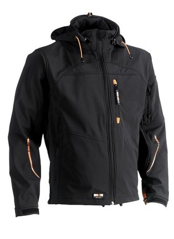 23MJC0902 HEROCK POSEIDON SOFTSHELL JAS ZWART BORDUREN bedrijfsjassen Ede